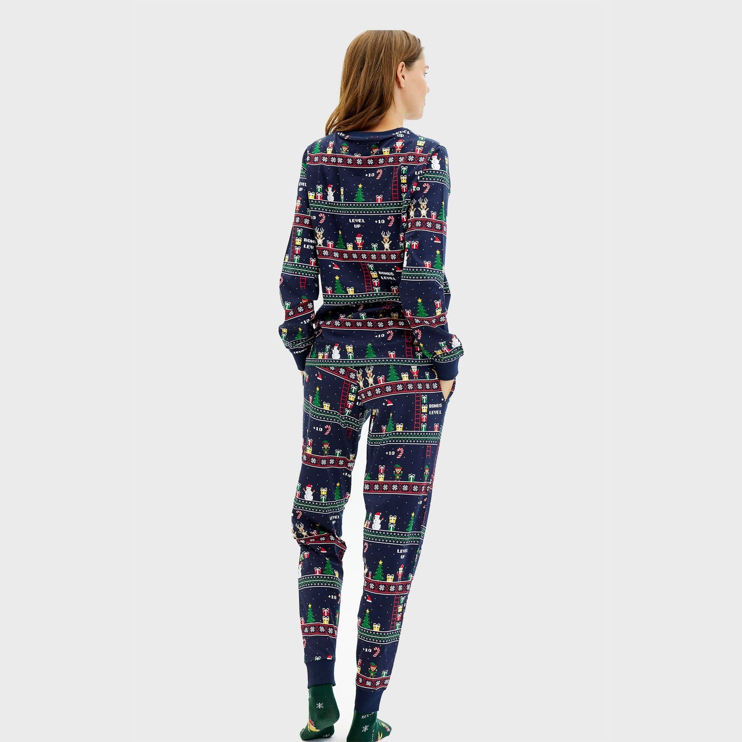 Velina Moda | Vintage Gamer Christmas Pajamas Women