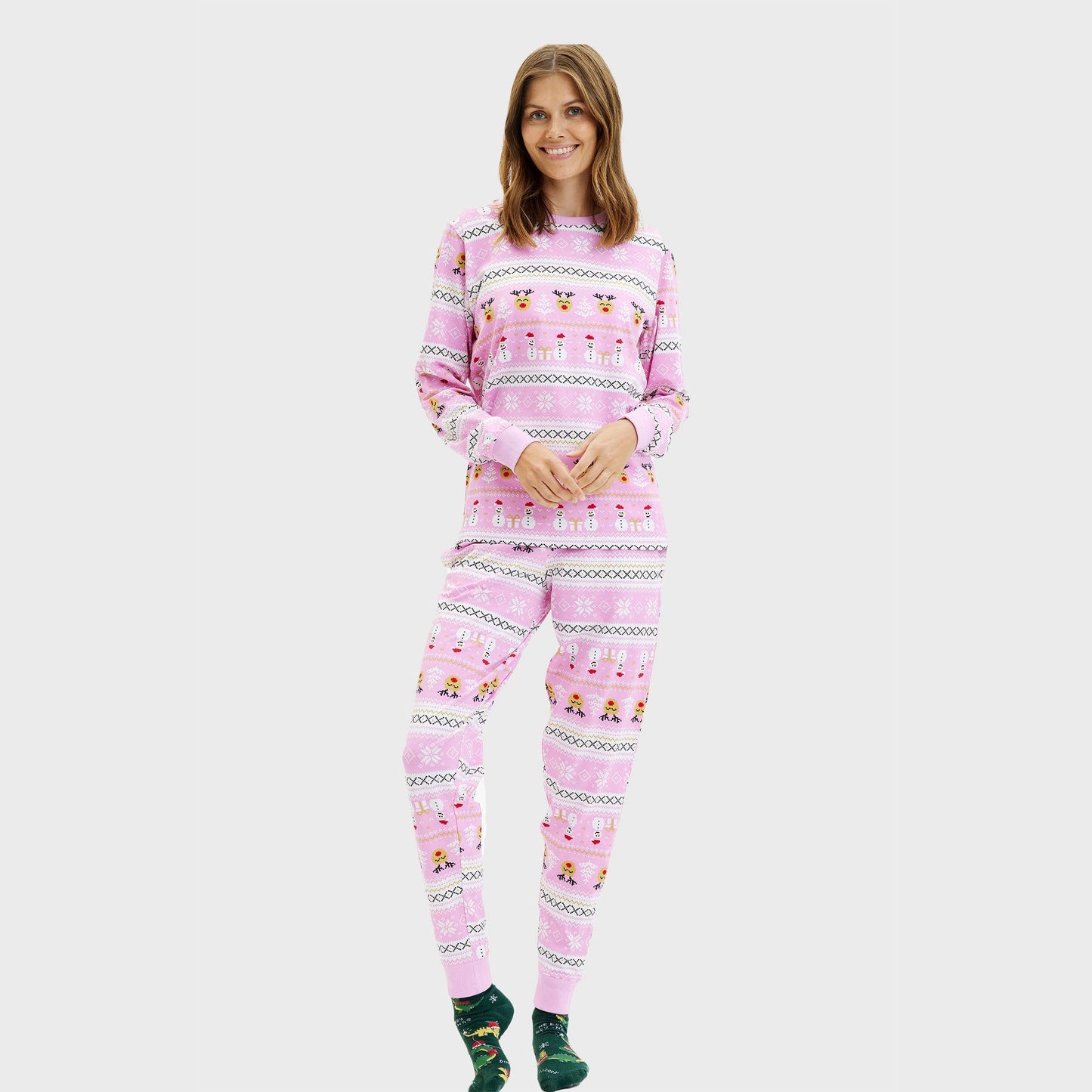 Velina Moda | Ultimate Christmas Pajamas Pink Women