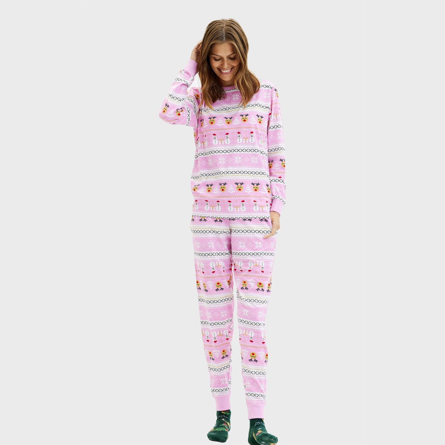 Velina Moda | Ultimate Christmas Pajamas Pink Women