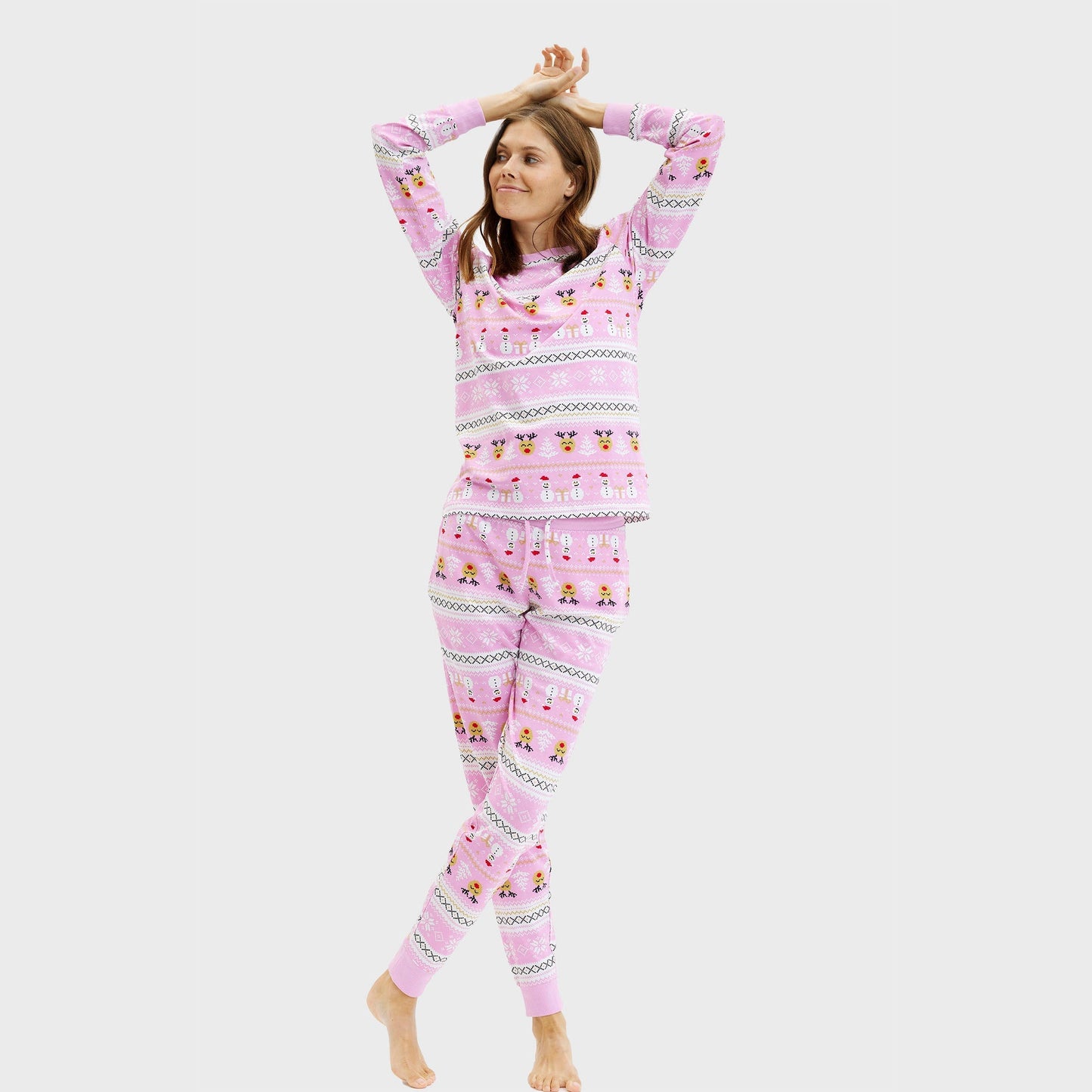 Velina Moda | Ultimate Christmas Pajamas Pink Women