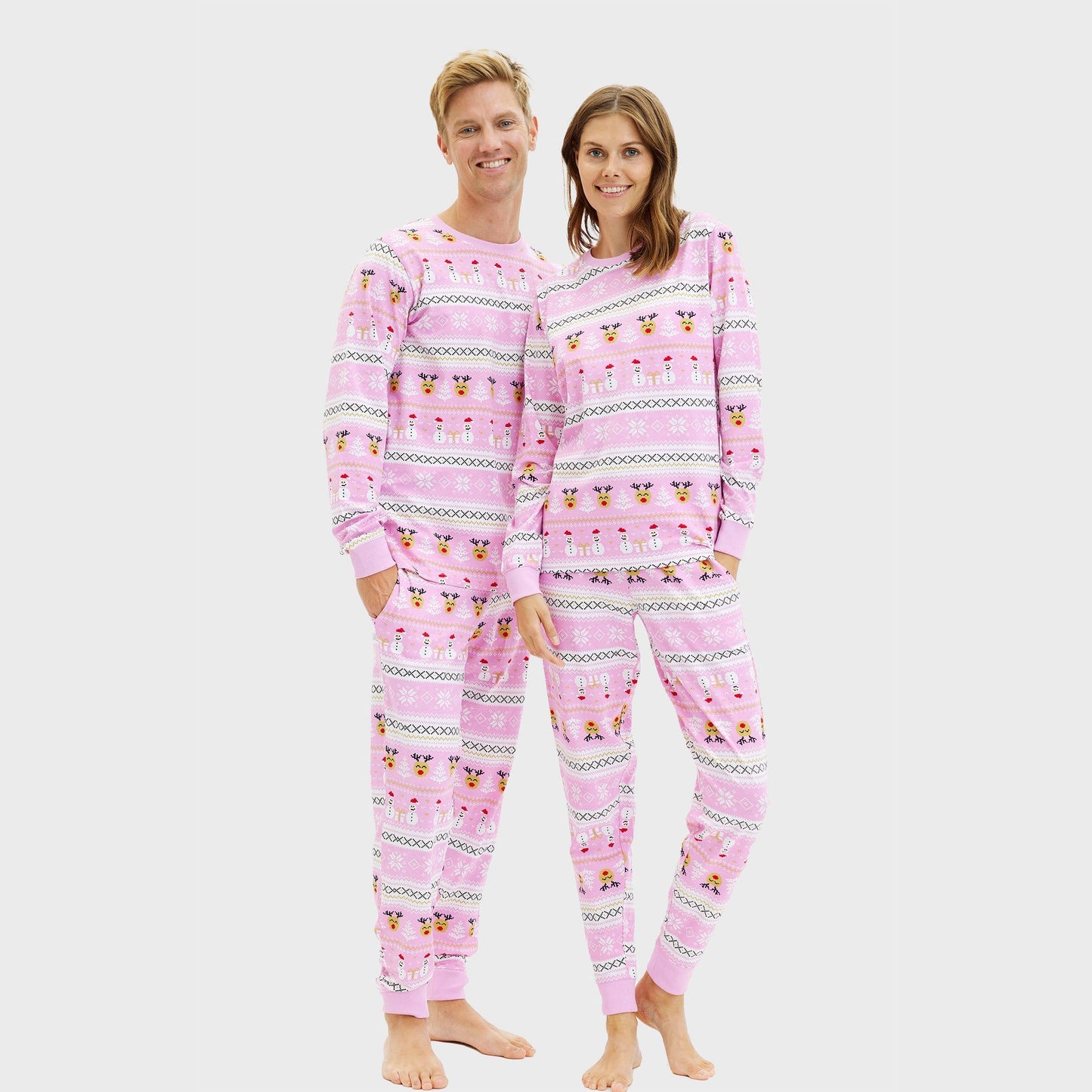 Velina Moda | Ultimate Christmas Pajama Pink Men's