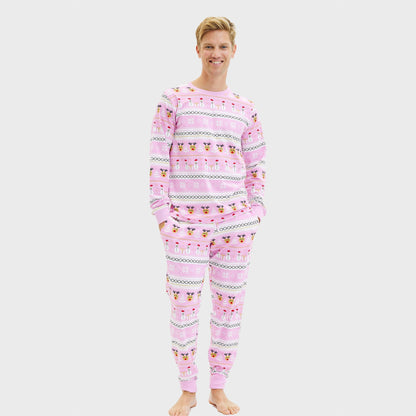 Velina Moda | Ultimate Christmas Pajama Pink Men's