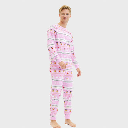 Velina Moda | Ultimate Christmas Pajama Pink Men's