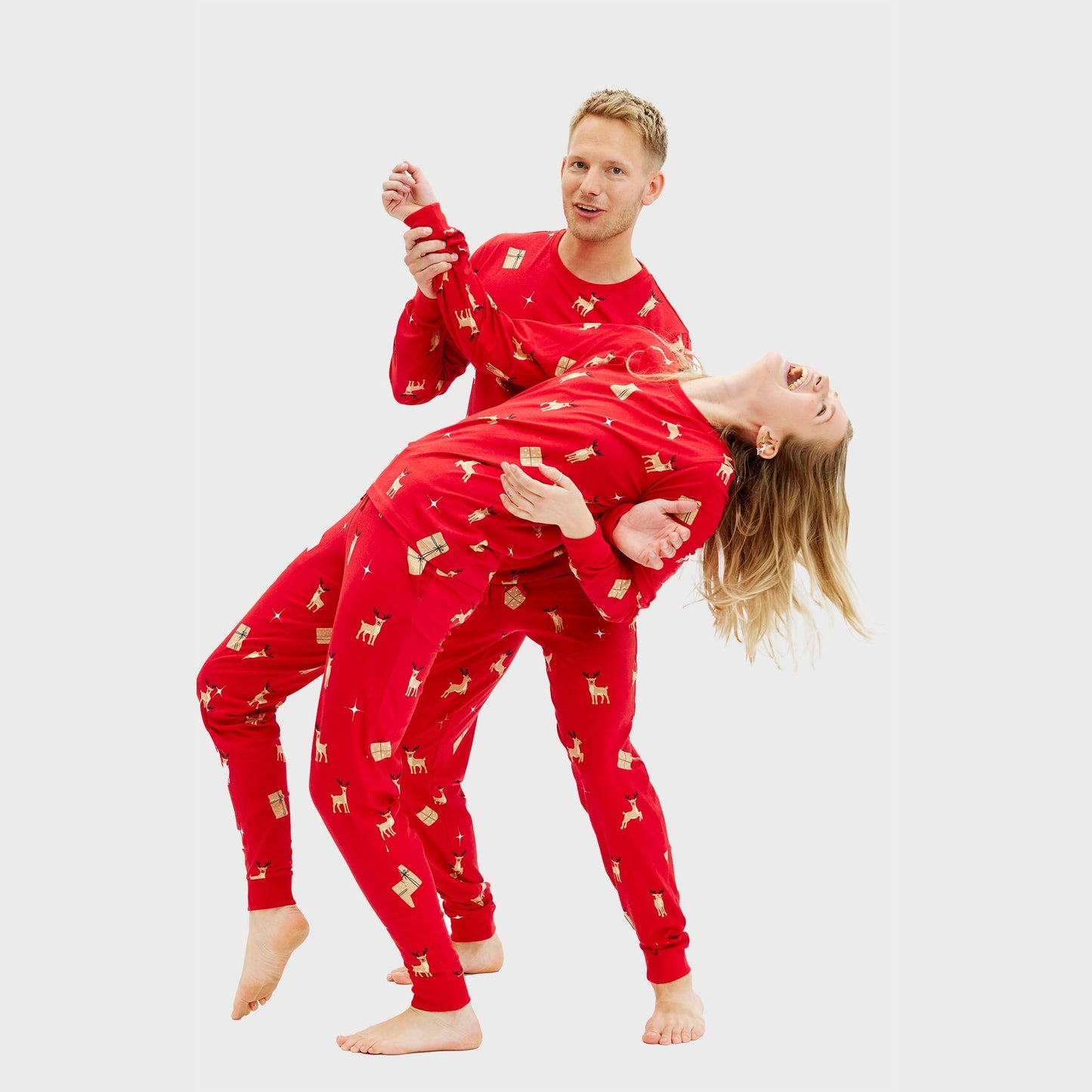 Velina Moda | Elegant red Christmas pajamas Men's