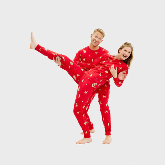 Velina Moda | Elegant red Christmas pajamas Women's