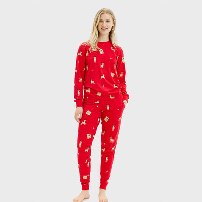 Velina Moda | Elegant red Christmas pajamas Women's