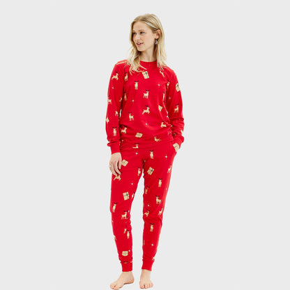 Velina Moda | Elegant red Christmas pajamas Women's