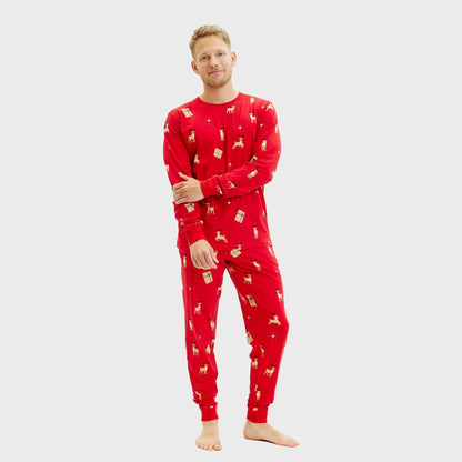 Velina Moda | Elegant red Christmas pajamas Men's
