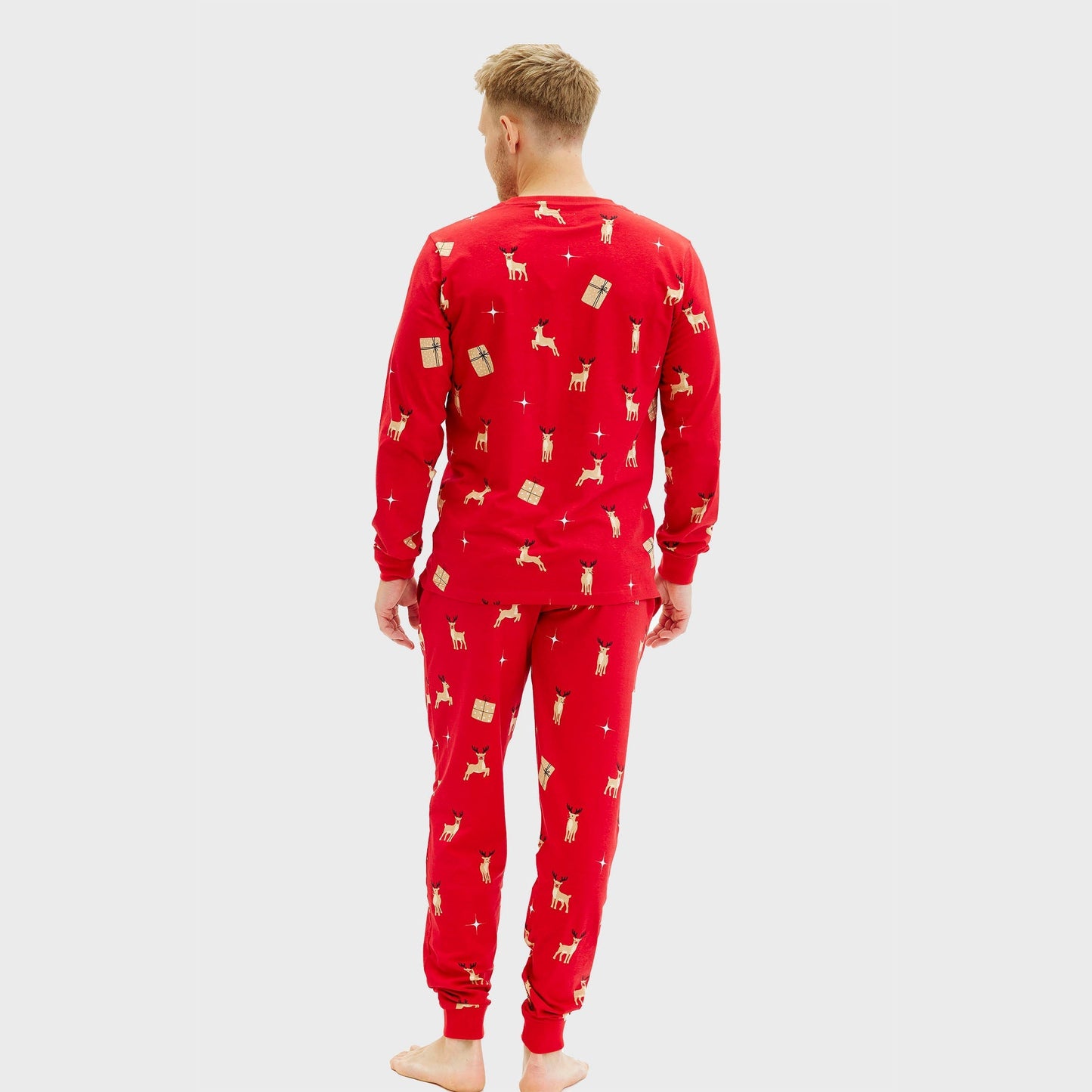 Velina Moda | Elegant red Christmas pajamas Men's