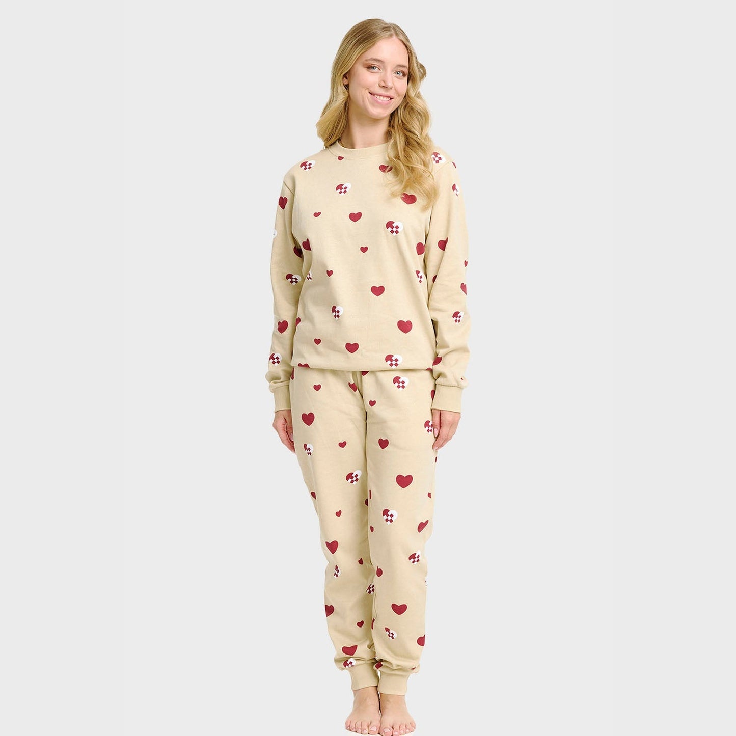 Velina Moda | Christmas Heart Sweatset Women