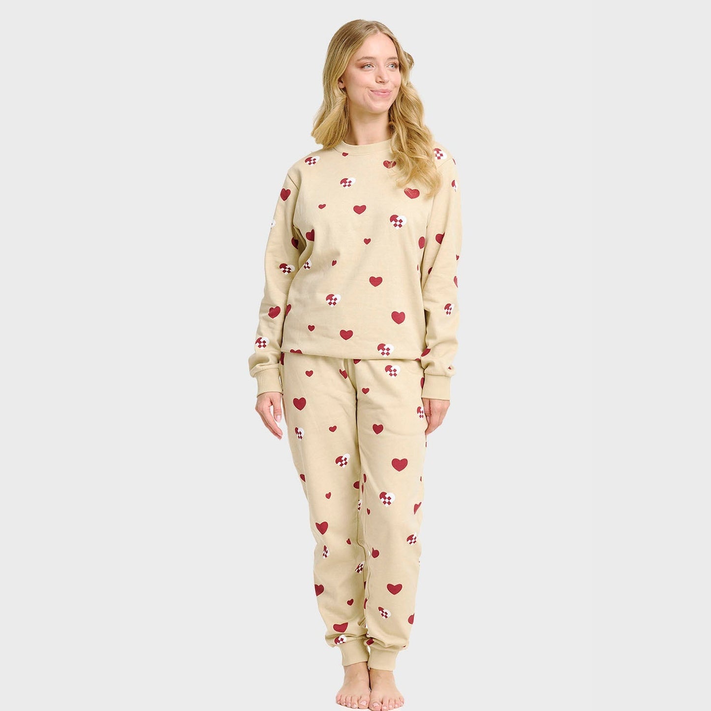 Velina Moda | Christmas Heart Sweatset Women