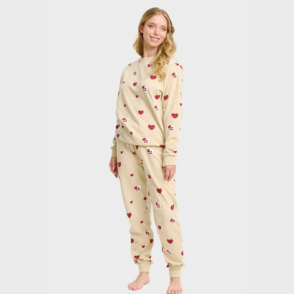 Velina Moda | Christmas Heart Sweatset Women