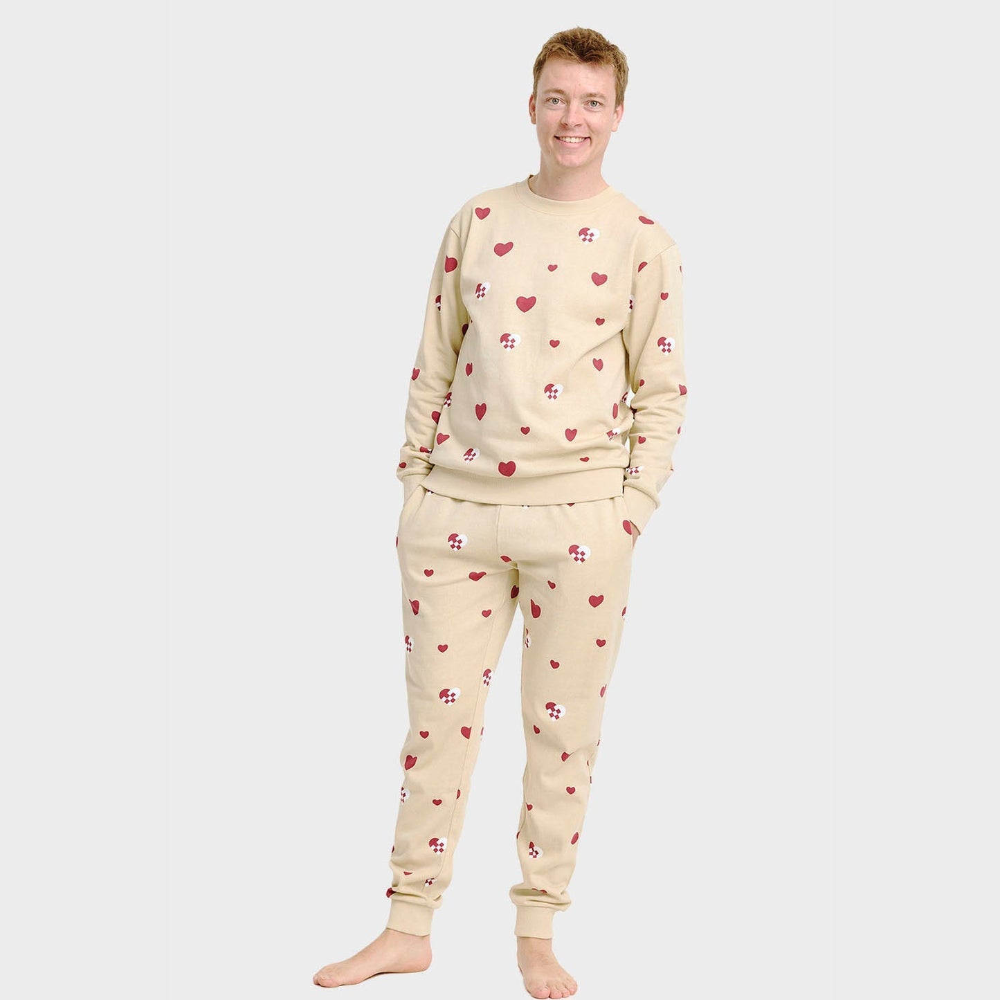 Velina Moda | Christmas Heart Sweatset Men