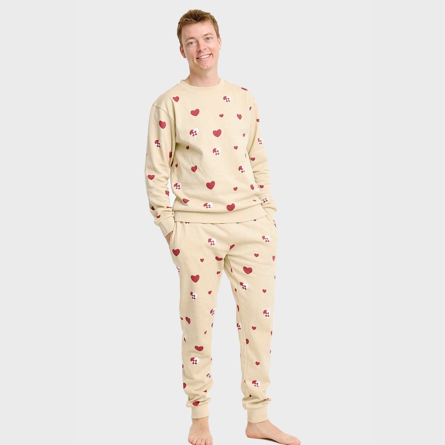 Velina Moda | Christmas Heart Sweatset Men