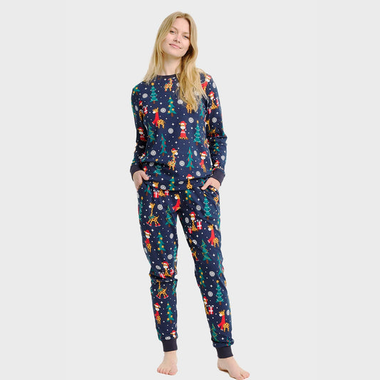 Velina Moda | The Giraffe Christmas Pajamas Women