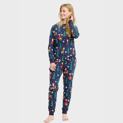 Velina Moda | The Giraffe Christmas Pajamas Women