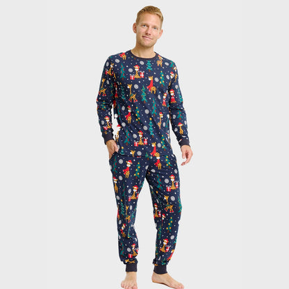 Velina Moda | The Giraffes Christmas Pajamas Men's