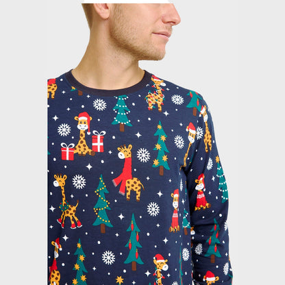 Velina Moda | The Giraffes Christmas Pajamas Men's