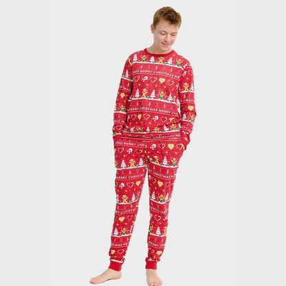 Velina Moda | Christmas Cookie Christmas Pajamas red Men