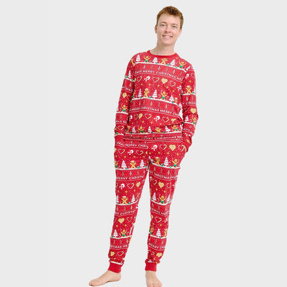 Velina Moda | Christmas Cookie Christmas Pajamas red Men