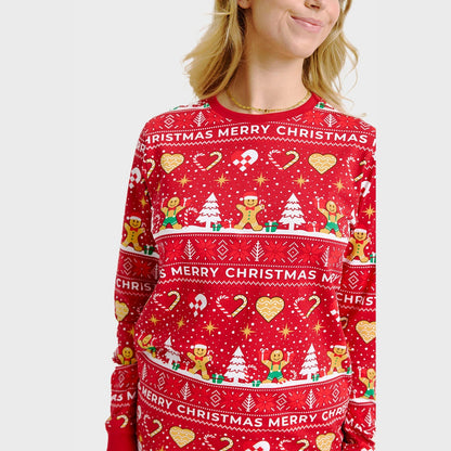 Velina Moda | Christmas Cookie Christmas Pajamas red Women