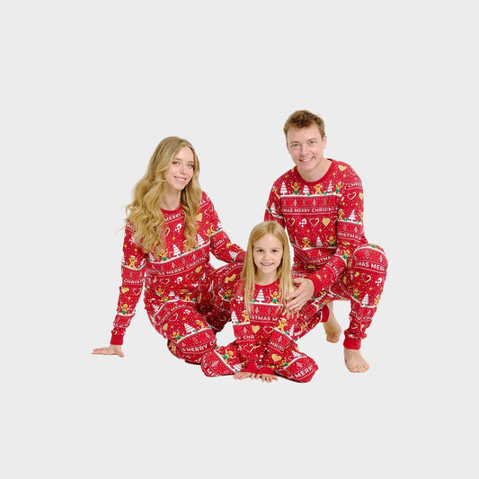 Velina Moda | Christmas Cookie Christmas Pajamas red Men