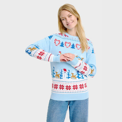 Velina Moda | Christmas Wonderland Christmas Sweater -Women