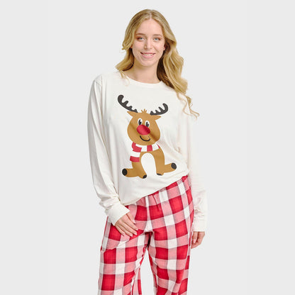 Velina Moda | The Reindeer Pajama Top Women's