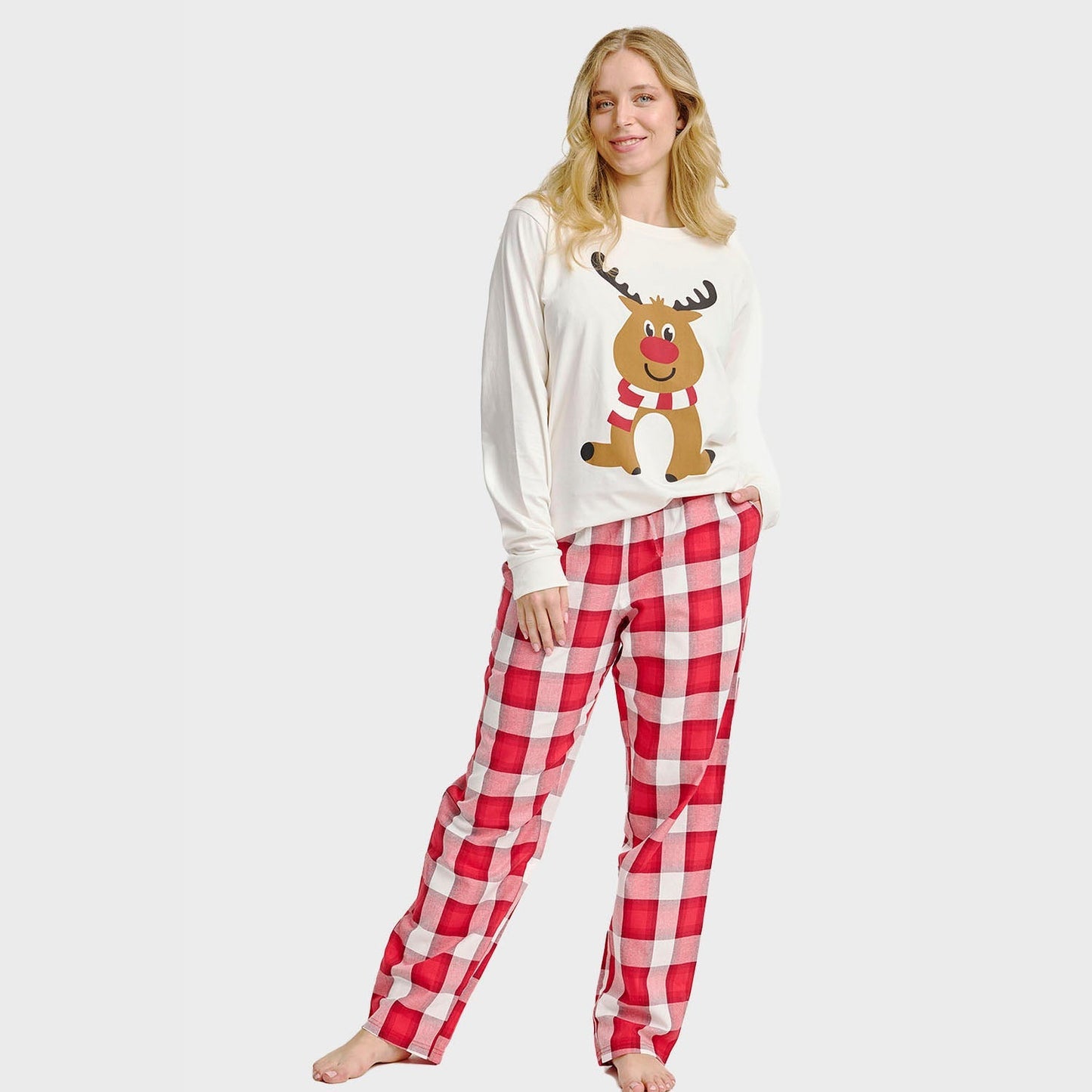 Velina Moda | The Reindeer Pajama Top Women's