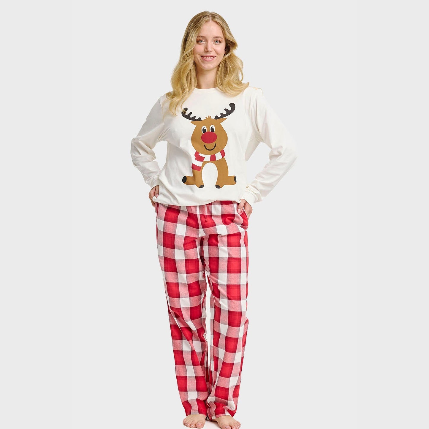 Velina Moda | The Reindeer Pajama Top Women's
