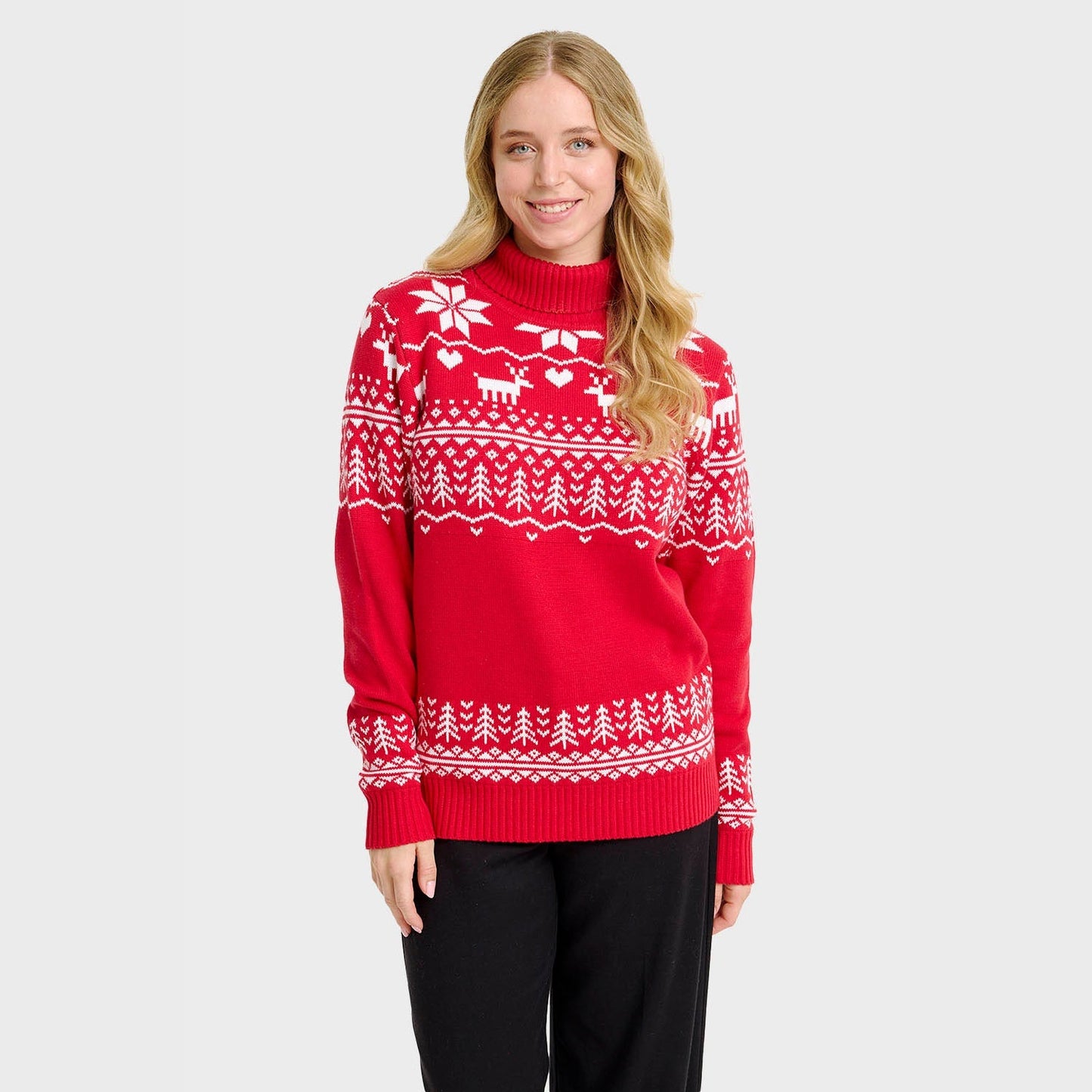 Velina Moda | The Greenland Christmas Turtleneck Sweater Women