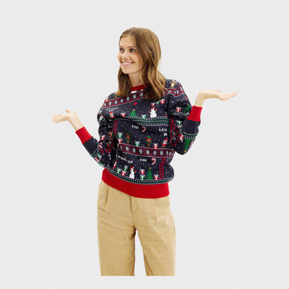 Velina Moda | Vintage Gamer Christmas Sweater Women's
