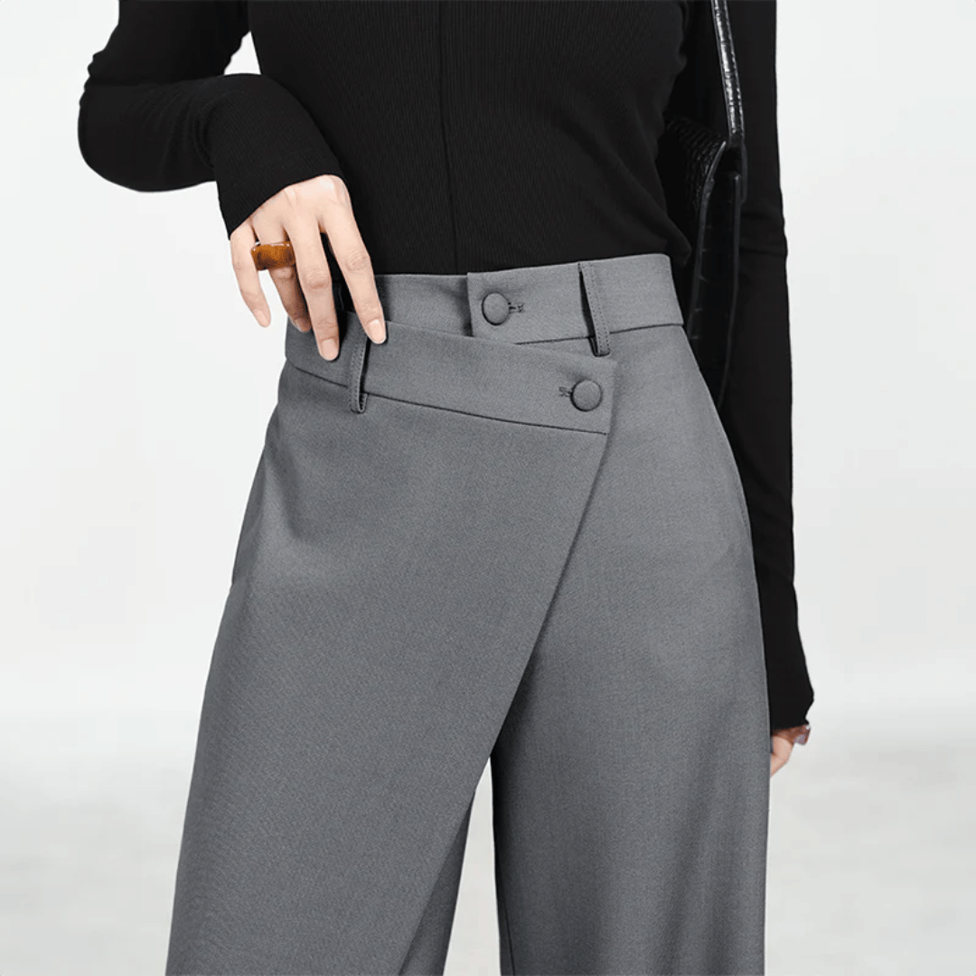 Velina Moda | Wide-Leg Pants - Asymmetrical & Luxurious Wide-Leg by Isabella Vionnet