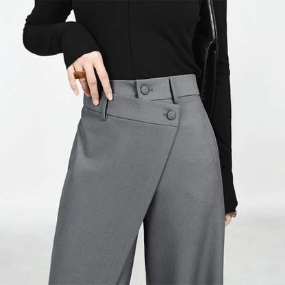 Velina Moda | Wide-Leg Pants - Asymmetrical & Luxurious Wide-Leg by Isabella Vionnet