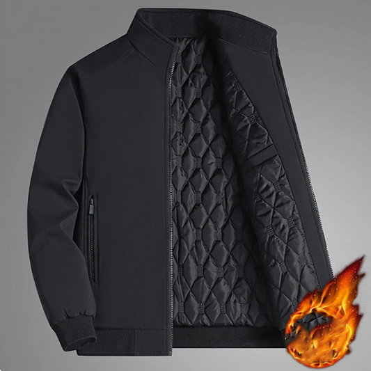 Velina Moda | Colorful Winter Jacket with Stand-Up Collar for Men - Stylish