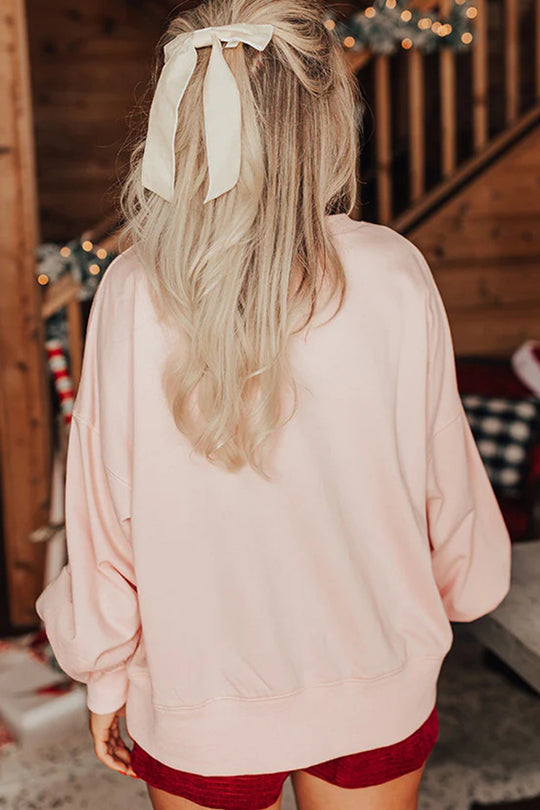 Velina Moda | Santa Claus Sequins Casual Loose Sweatshirt
