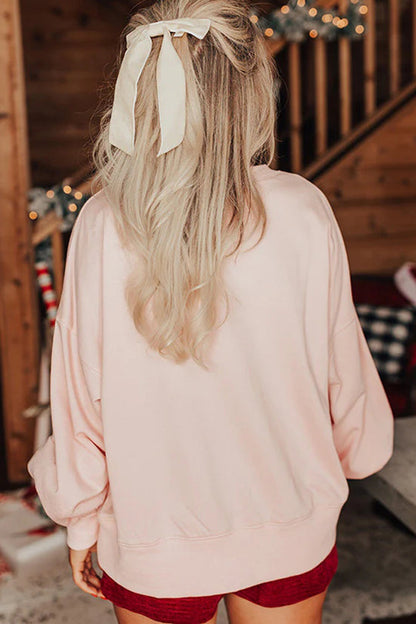 Velina Moda | Santa Claus Sequins Casual Loose Sweatshirt