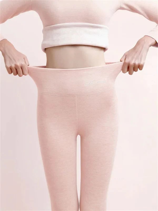Velina Moda | Women's Winter Pants Fleece - Warm Leggings with Shaping Effect