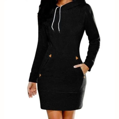 Casual hoodie dress with pockets