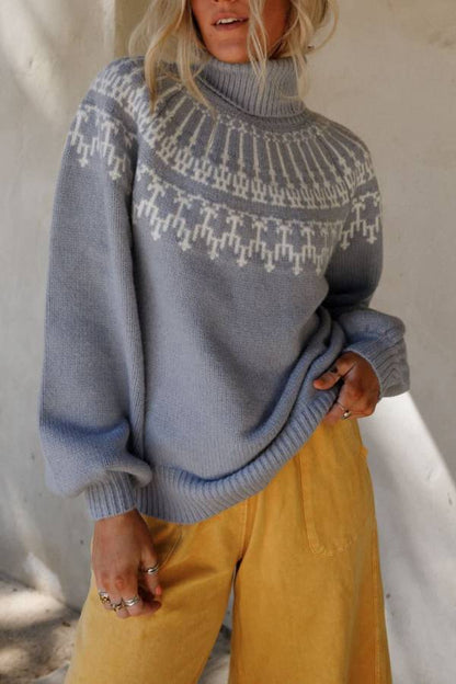 Velina Moda | Christmas Thickened Turtleneck Long Sleeve Knitted Sweater