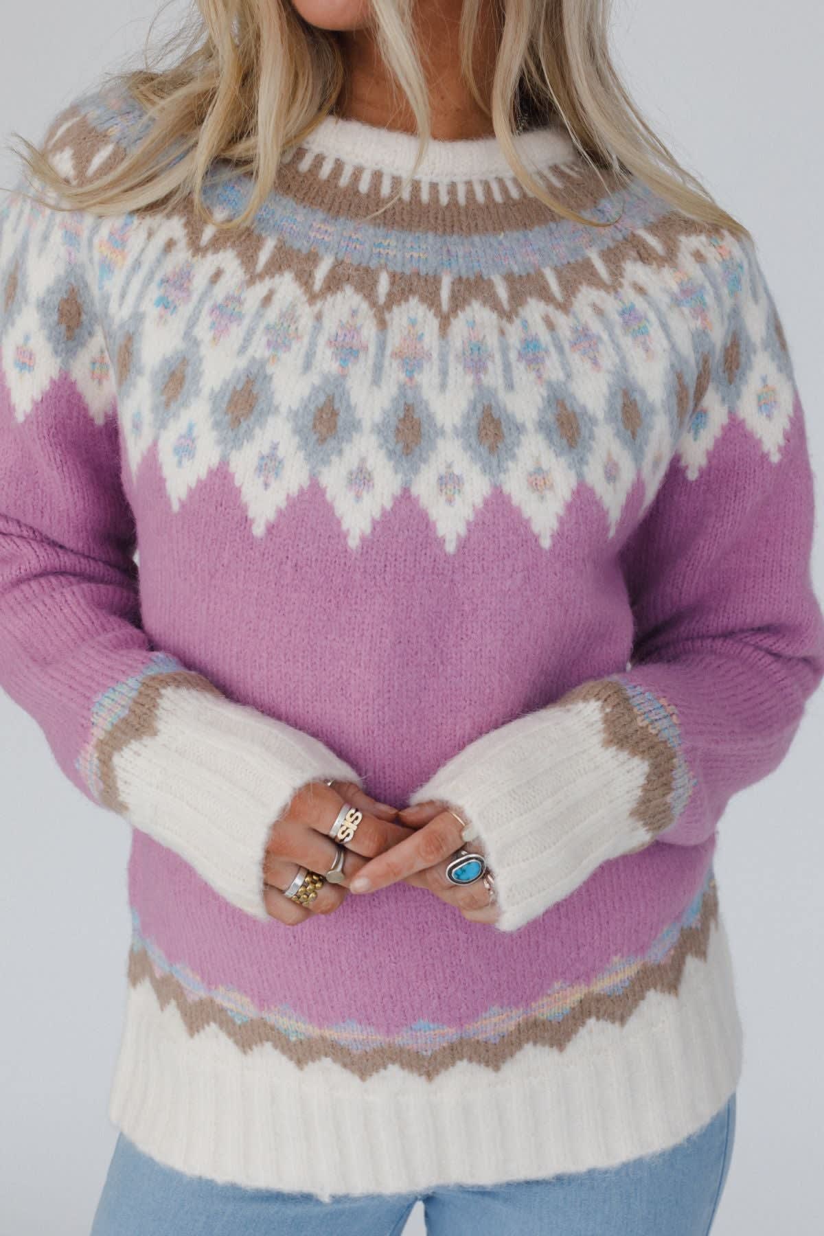 Velina Moda | Christmas Thickened Round Neck Long Sleeve Knitted Sweater