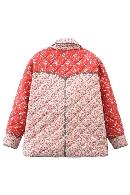 Velina Moda | Contrasting Color Shades Cotton Jacket