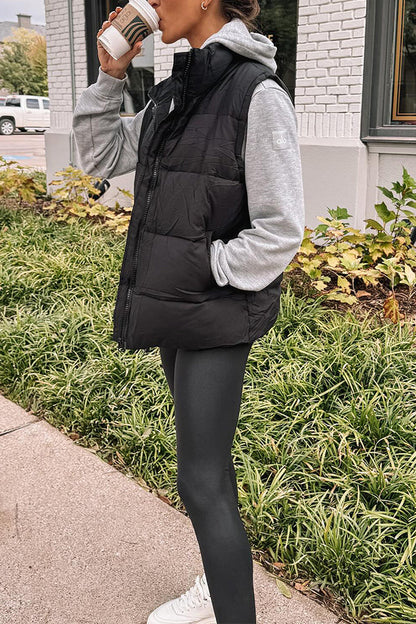 Velina Moda | Color Fashionable Casual Style Cotton Vest Jacket