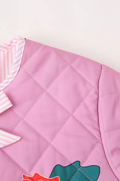 Velina Moda | Print Bow Puffer Jacket