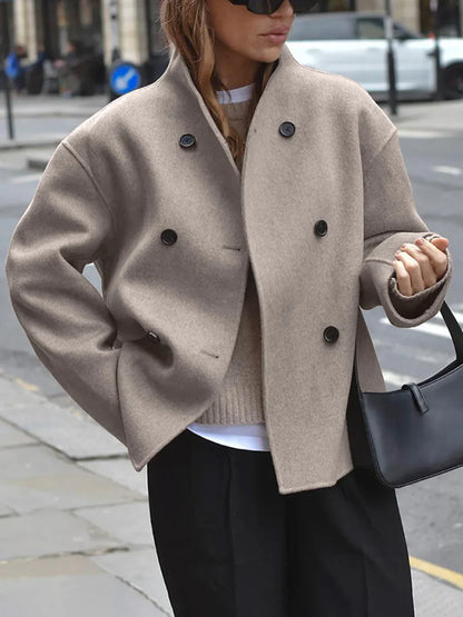 Velina Moda | Style Oversized Button-Down Jacket