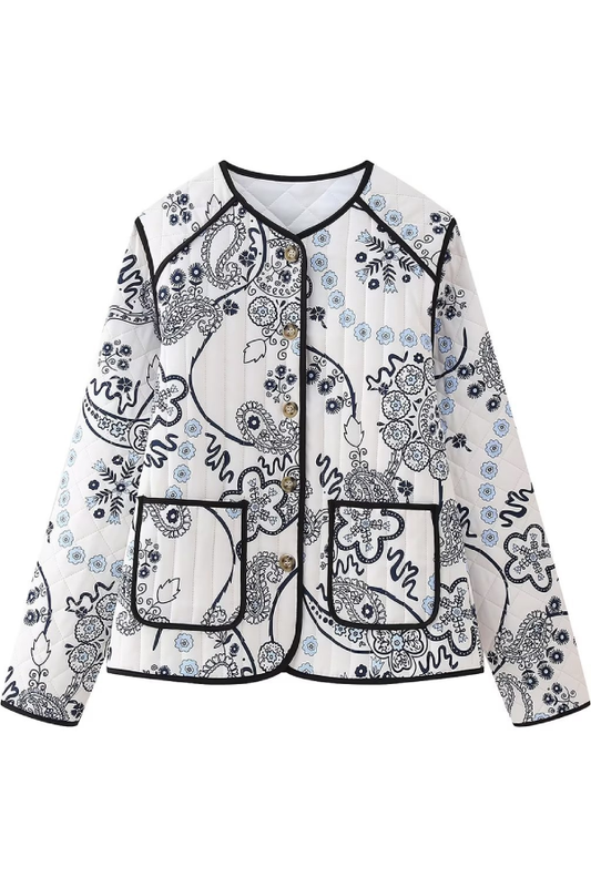 Velina Moda | Casual Quilted Cotton Jacket