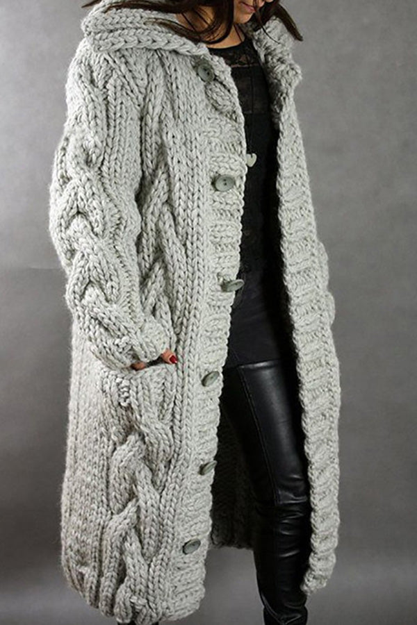 Velina Moda | Cardigan Plus Size Sweater Jacket