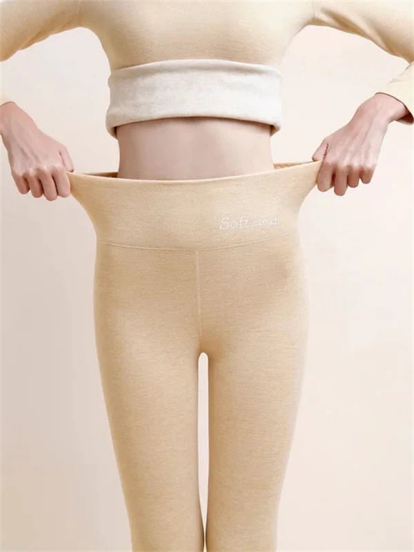Velina Moda | Women's Winter Pants Fleece - Warm Leggings with Shaping Effect