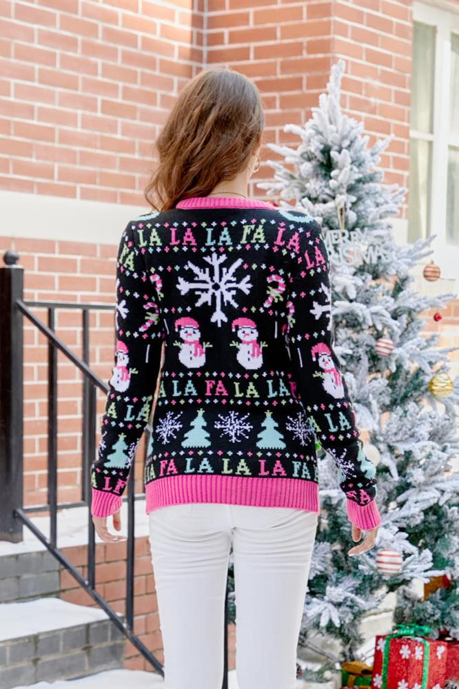Velina Moda | Snowman Christmas Knit Sweater