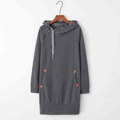 Casual hoodie dress with pockets